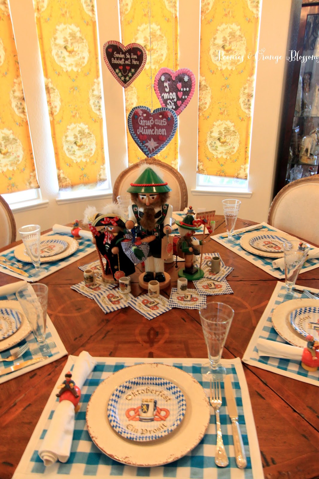 Oktoberfest Party Decorations - a Table Setting Idea
