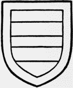 Image of Sibthorp coat of arms Argent two bars gules and a border sable. Image courtesy of the BHO