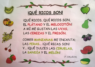 Carpeta Literaria: Frutas: Canciones