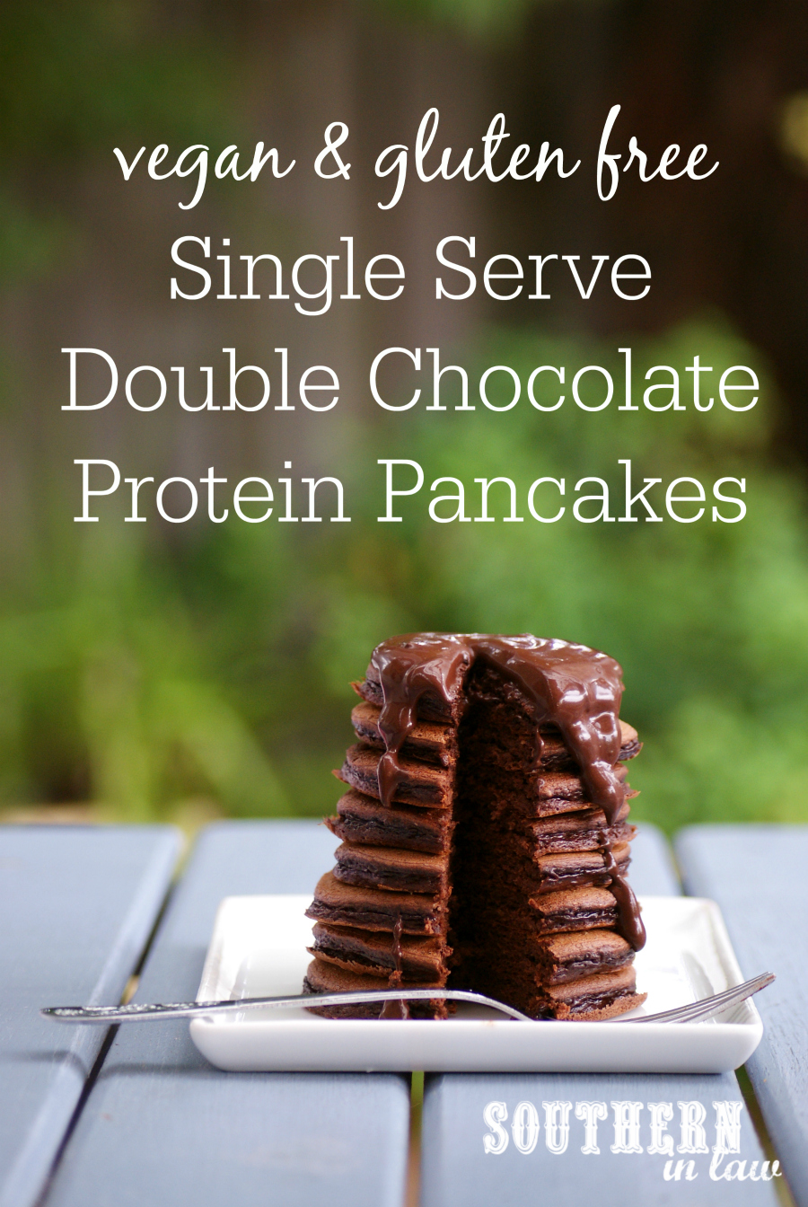 Southern In Law Recipe Single Serve Double Chocolate Protein Pancakes
