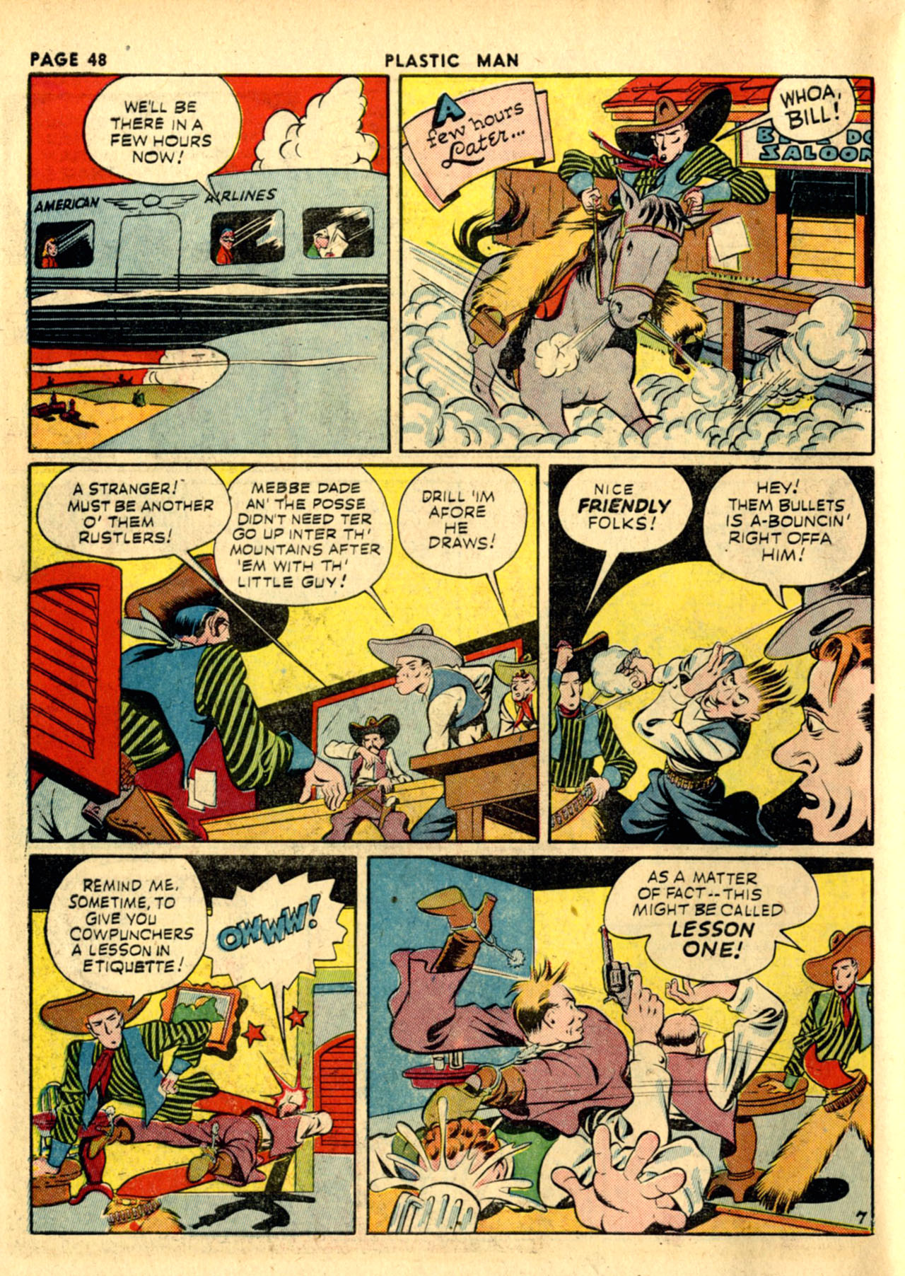 Read online Plastic Man (1943) comic -  Issue #1 - 50