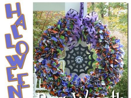 Halloween Rag Wreath