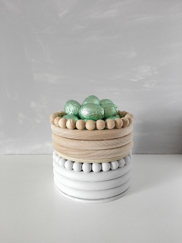 ROBEEN WOODEN BEAD BOWL