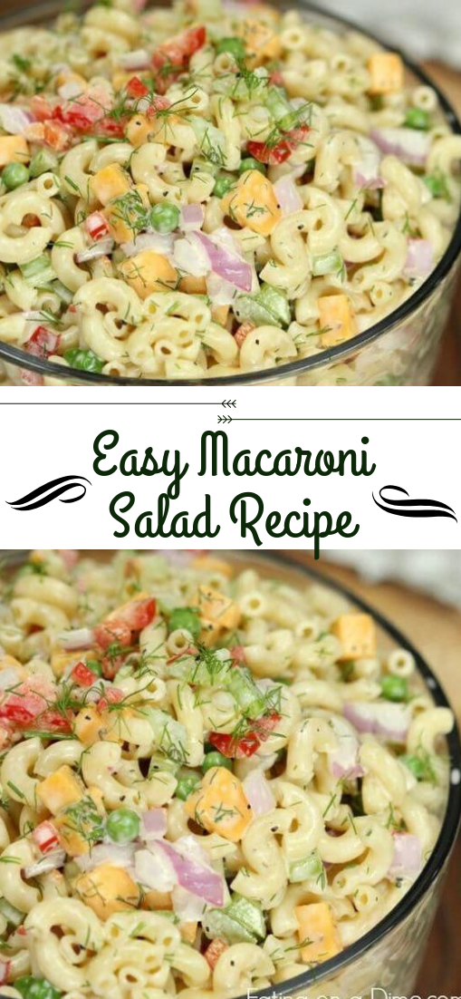 Easy Macaroni Salad Recipe #simplevegan #mealsrecipe 