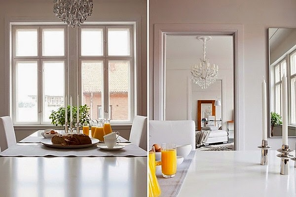 Apartment with high ceilings in Sweden