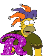 Abecedario con Homer Simpson en Diferentes Posturas.