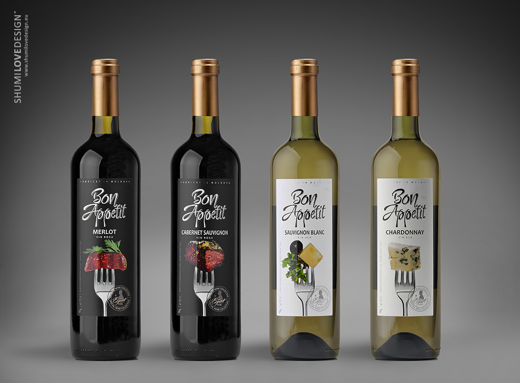 bon appetit on packaging of the world creative package wine label design
