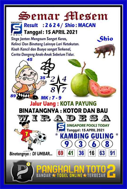 Kode Syair Sgp 15 April 2021 Togel Singapore Pangkalantoto Kode Syair Sgp 15 April 2021 Togel Singapore Pangkalantoto