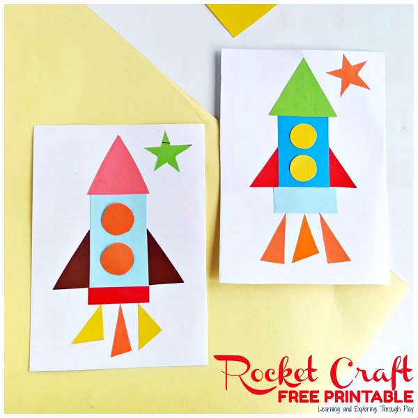 learning-and-exploring-through-play-shape-rocket-craft