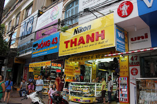Tienda de fotografia en ciudad de Ho Chi Minh Vietnam