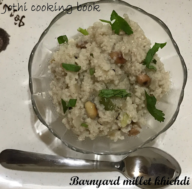 Jothi Cooking Book Barnyard millet khichdi