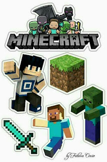Minecraft Party Free Printable Cake Toppers.