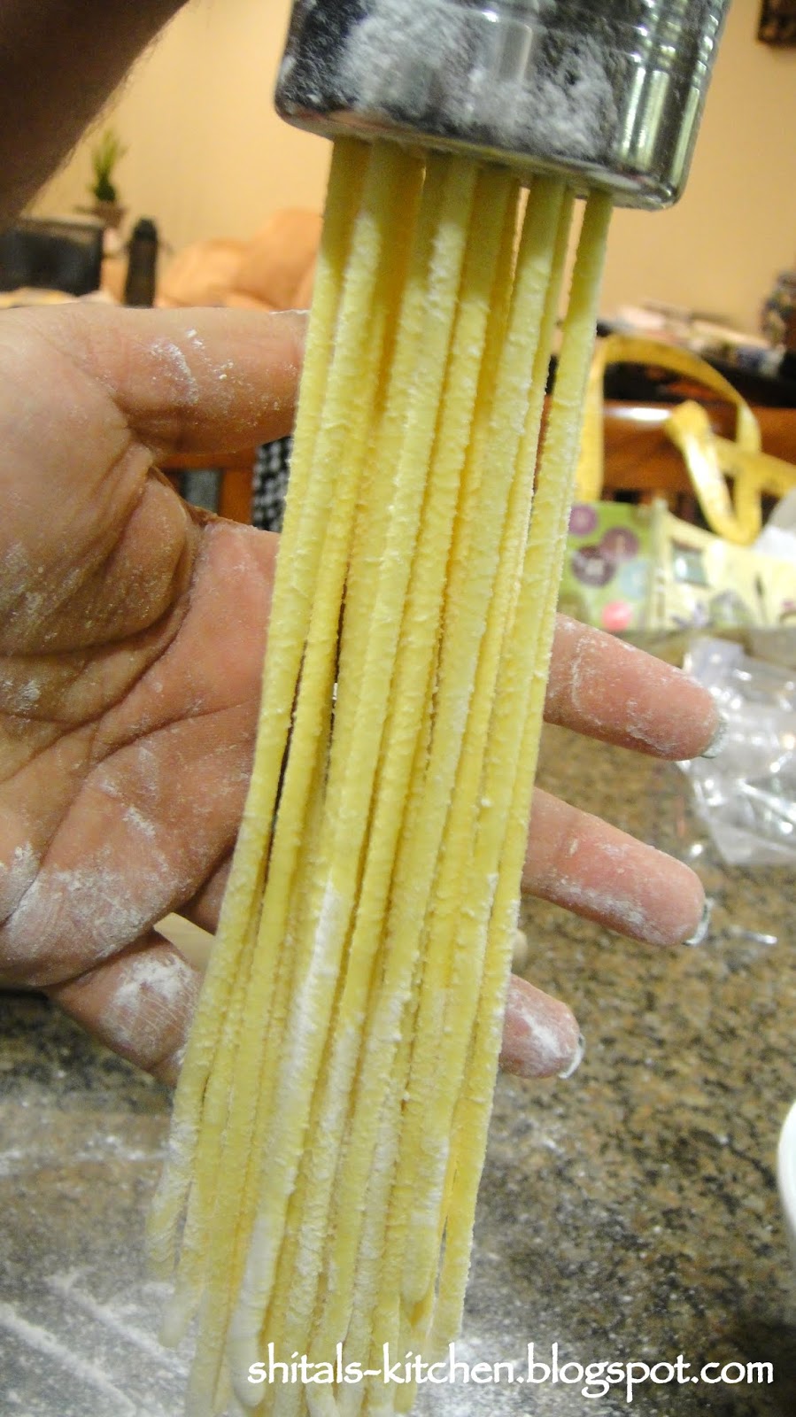 Shital'sKitchen Eggless Spaghetti with Alfredo Sauce