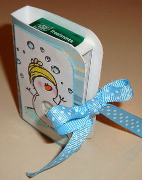 For the Love of Paper!: Snowman Tic Tac Holder -INSTRUCTIONS!