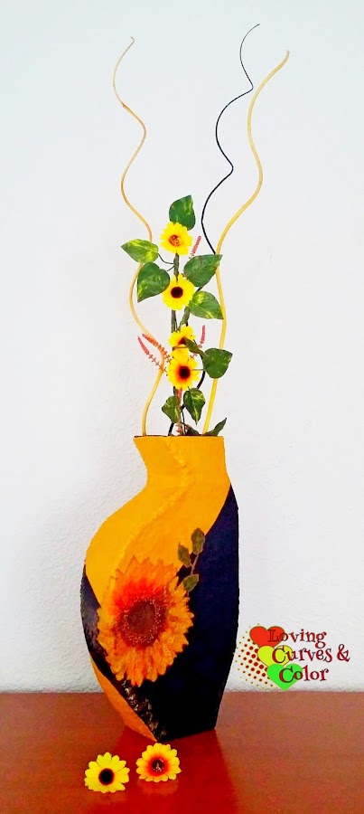 Decoupage -Vase