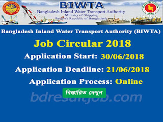 BIWTA - Bangladesh Inland Water Transport Authority Job Circular 2018