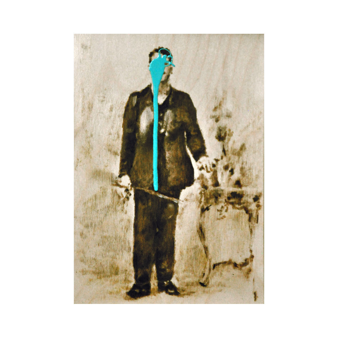 ANTONIA BUFI OLD oil enamel on wood