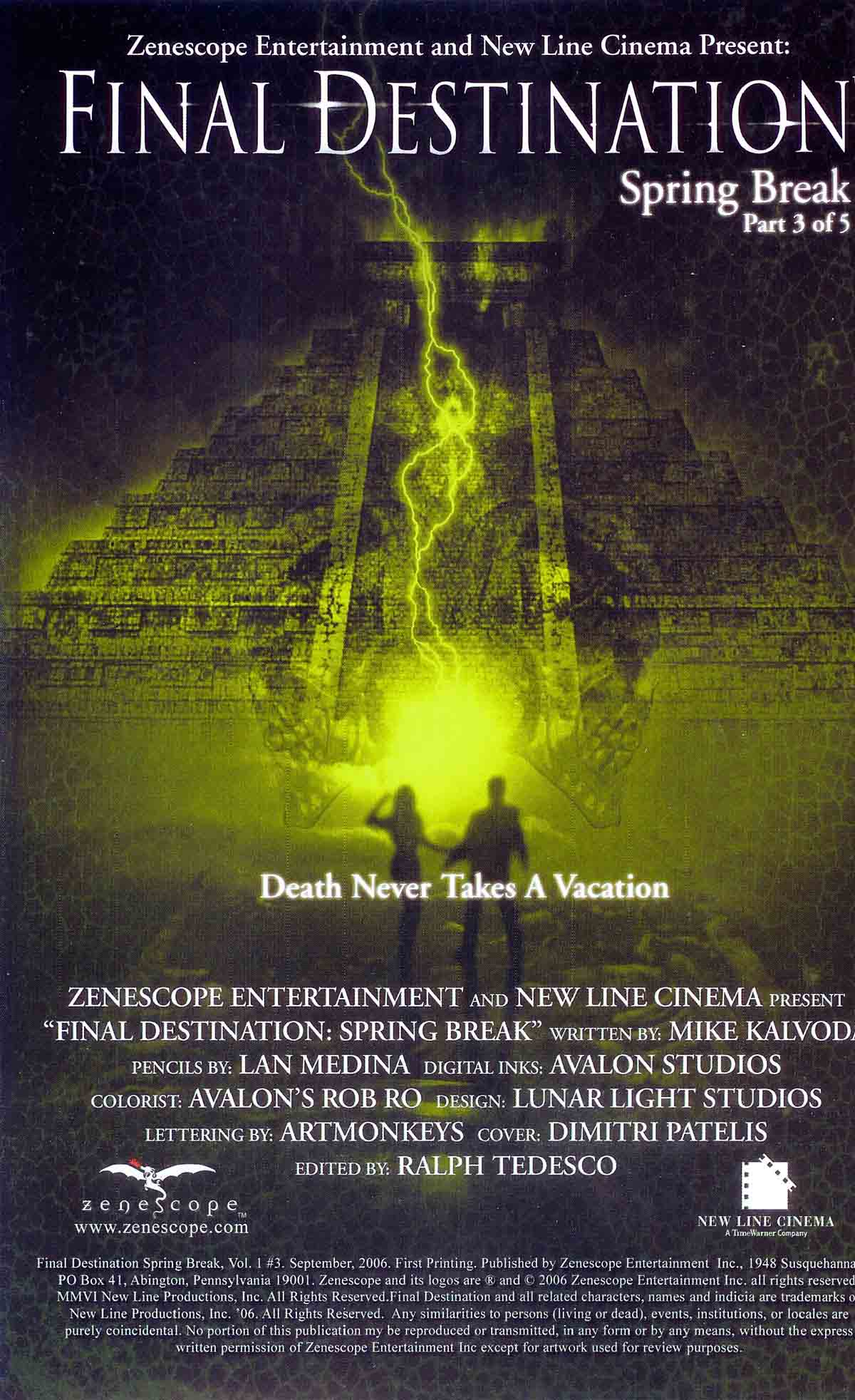 Read online Final Destination Spring Break comic -  Issue #3 - 2