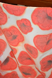 fabric watercolor painting went dried markers added