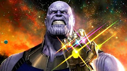 Thanos không đỡ nổi nhát búa của Thor trong Infinity War cuộc chiến vô cực.