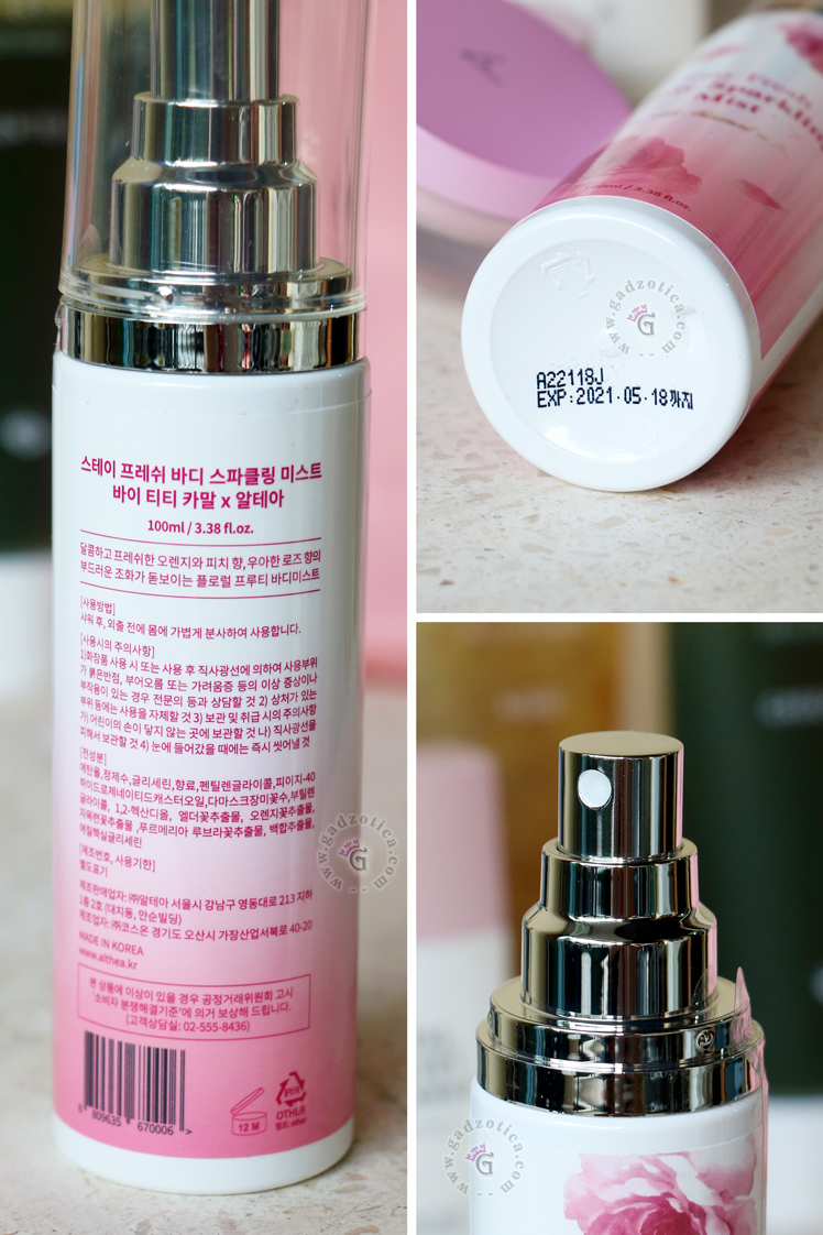 Review Althea Stay Fresh Body Sparkling Mist