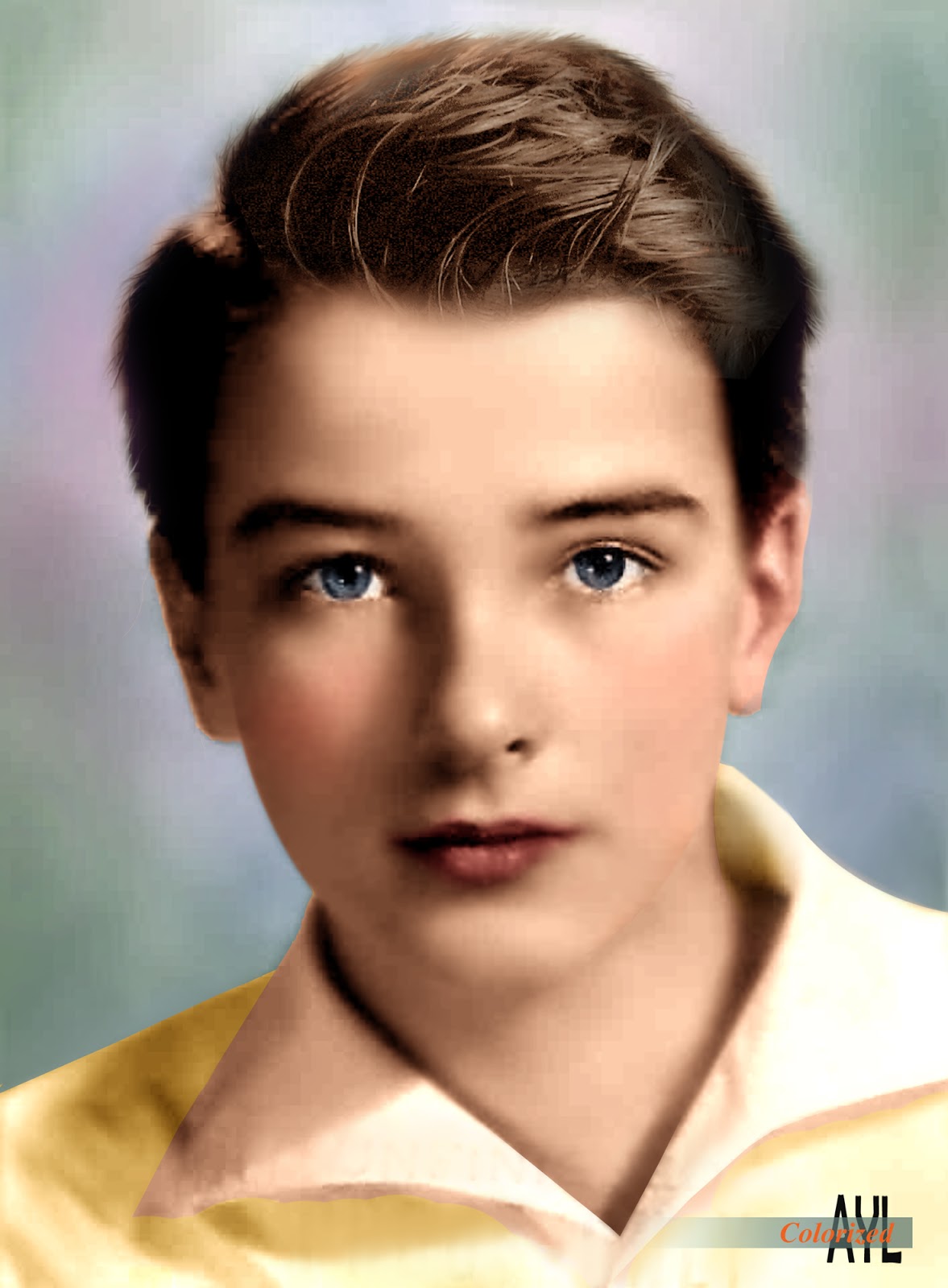 Colors for a Bygone Era: Colorized Young Montgomery Clift c1936