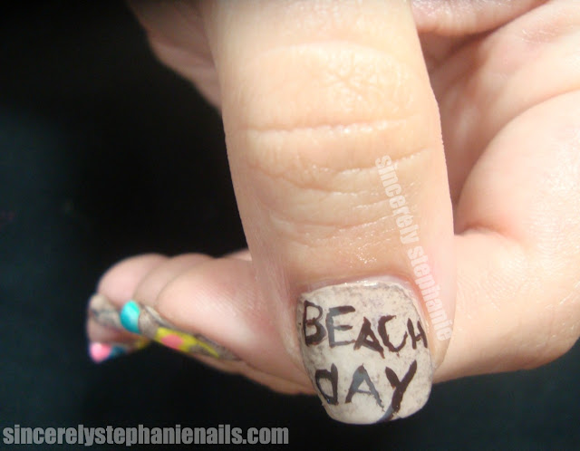 Beach Day Nail Art