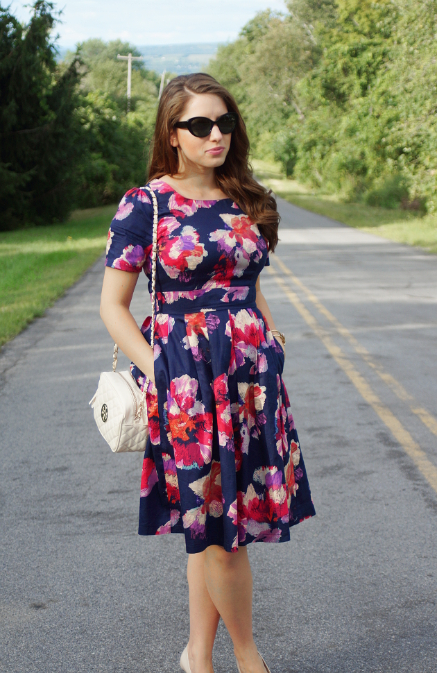 Happy Medley: Floral Fit & Flare Dress