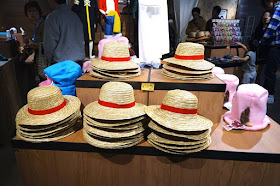 Straw hats at One Piece Mugiwara Store Tokyo Tower Japan