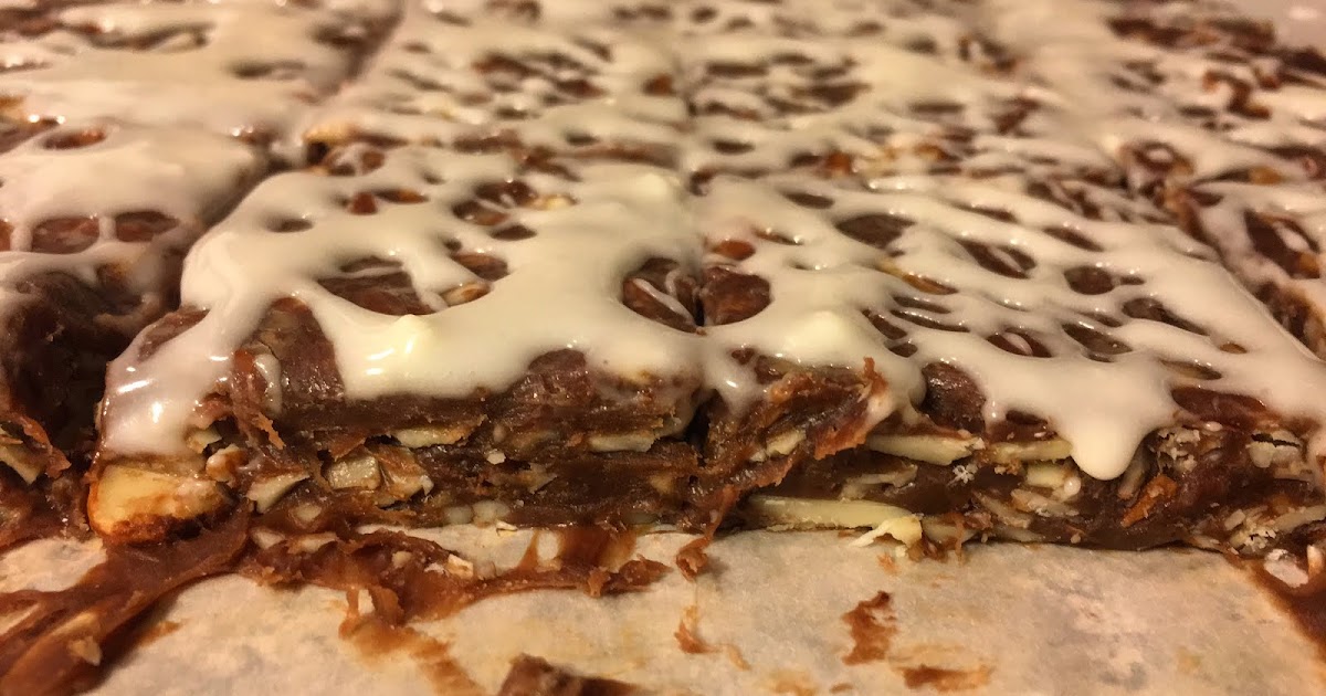 NoBake ChocolatePeanut Butter Almond Bars