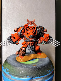 First part of this morning\'s work Added brown for bone, parchment and gold parts