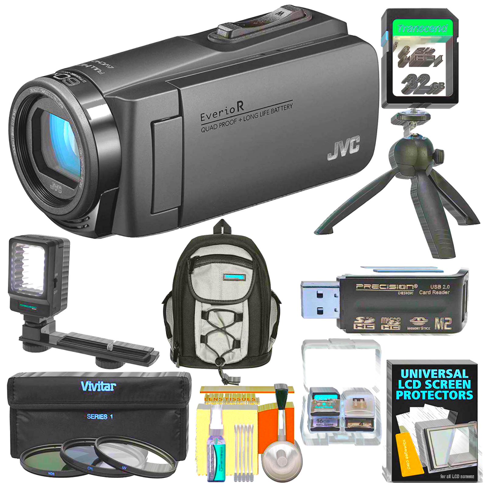 Khanbassu JVC Everio GZR460 Quad Proof 1080p HD Video Camera