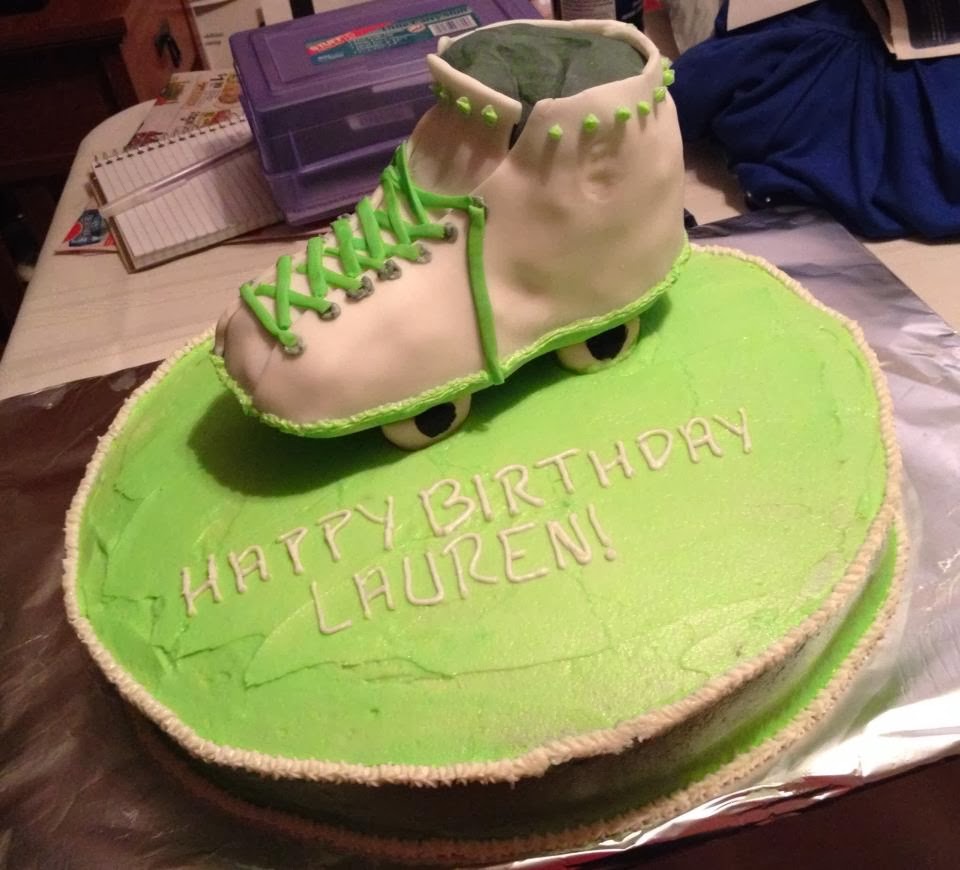 Kaylas Cookies and Crumbs Roller skate cake