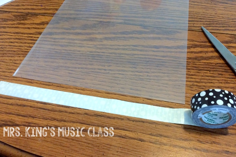 Mrs. King's Music Class DIY Dry Erase Pockets