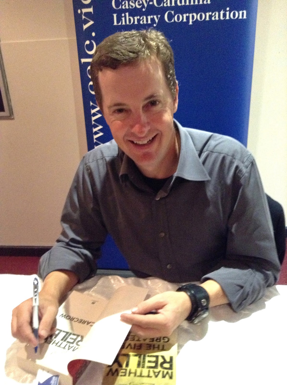 because writing is my vice Matthew Reilly Author Event