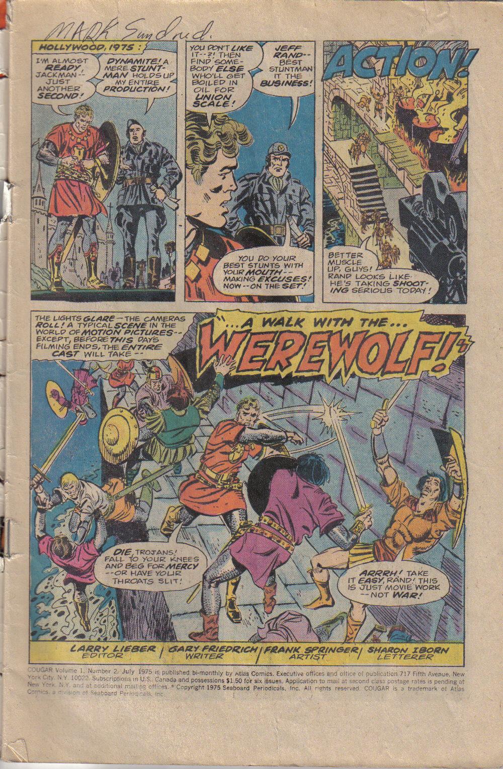 Read online The Cougar comic -  Issue #2 - 2