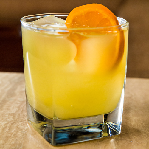 ORANGE PINEAPPLE JUICE PEACH SCHNAPPS
