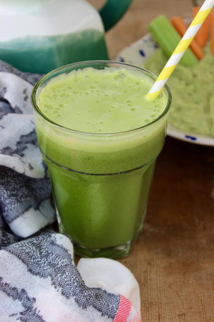 Green juice with lime and ginger