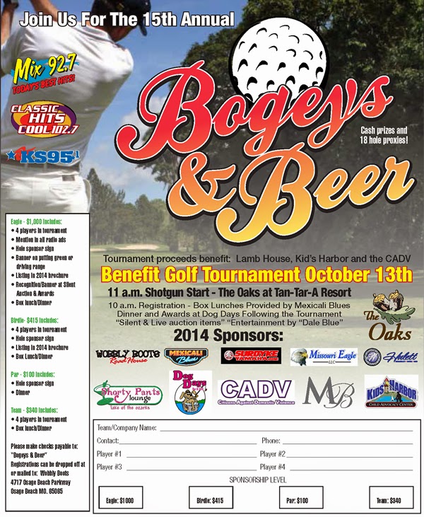 Dog Days Bar & Grill Lake of the Ozarks Bogeys & Beer Golf Tournament