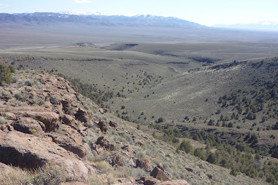 Vista point canyon view south with Monitor Valley farther back