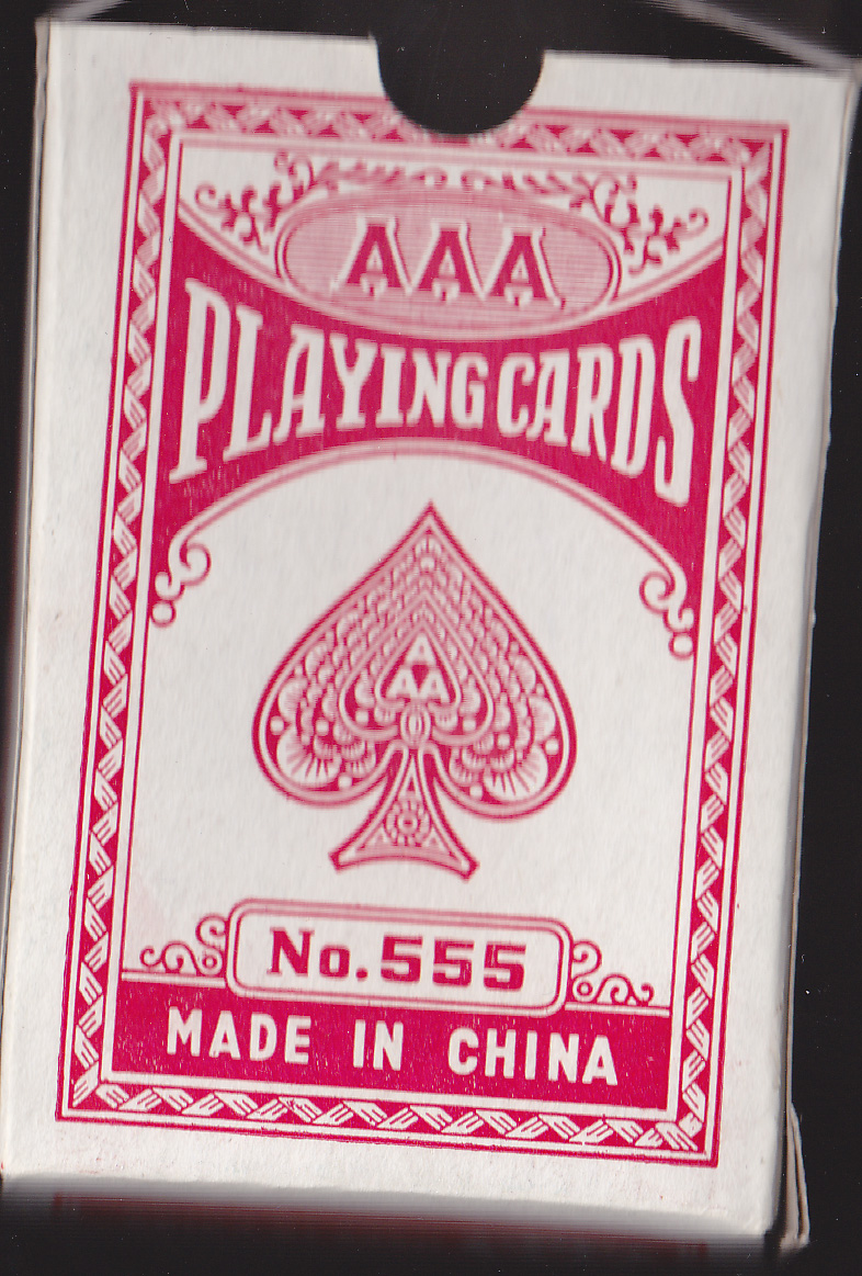 Kolekcjoner talii kart AAA Playing Cards No. 555 pudełko