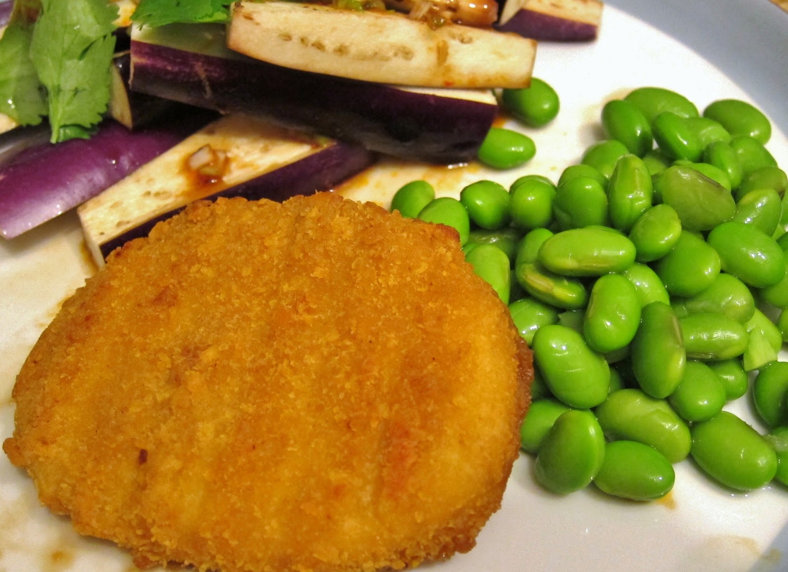 The Vegan Chronicle Steamed Japanese Eggplant with Spicy Green Onion
