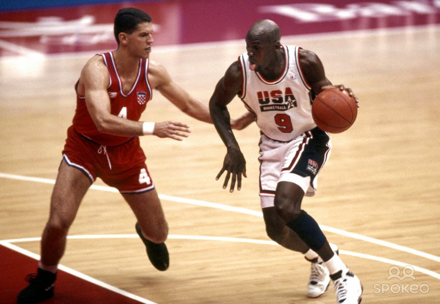 alivio Fundir Viajero Vídeo. Drazen Petrovic vs Michael Jordan (Olympians) - Respirando Basket