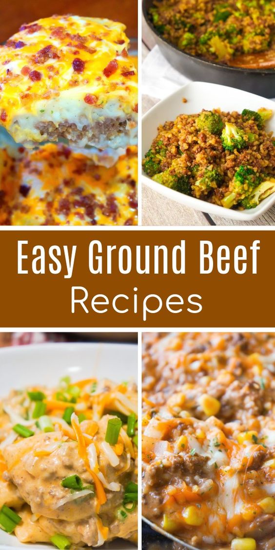 Easy ground beef recipes including ground beef casseroles, ground beef ...