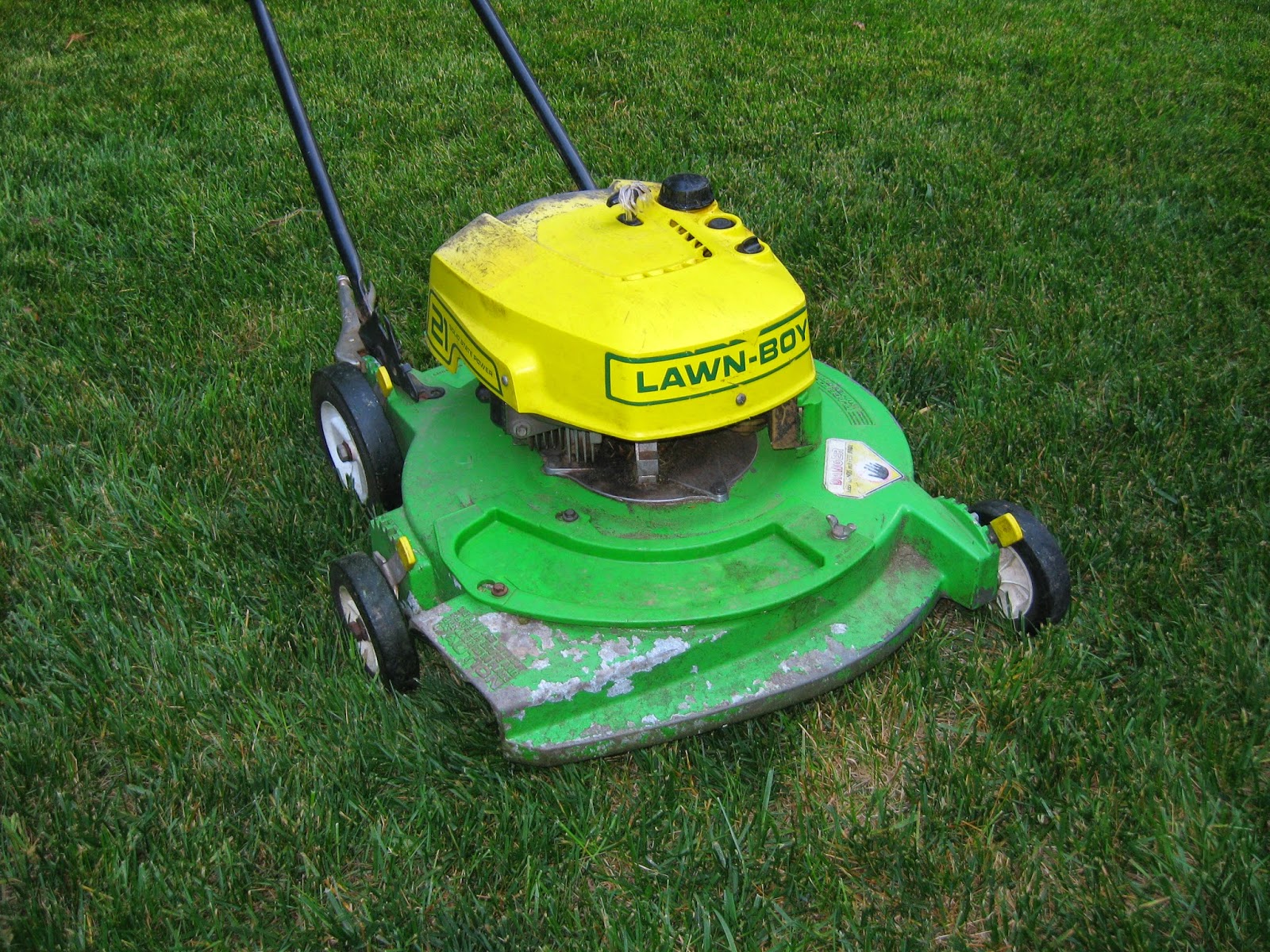 ICEBERG, GOLDBERG, GREENBERG! Vintage Family Heirloom Lawn Boy Mower