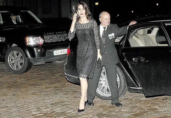 Crown Princess Mary of Denmark and Princess Marie attended the concert and dinner at Fredensborg Palace. 