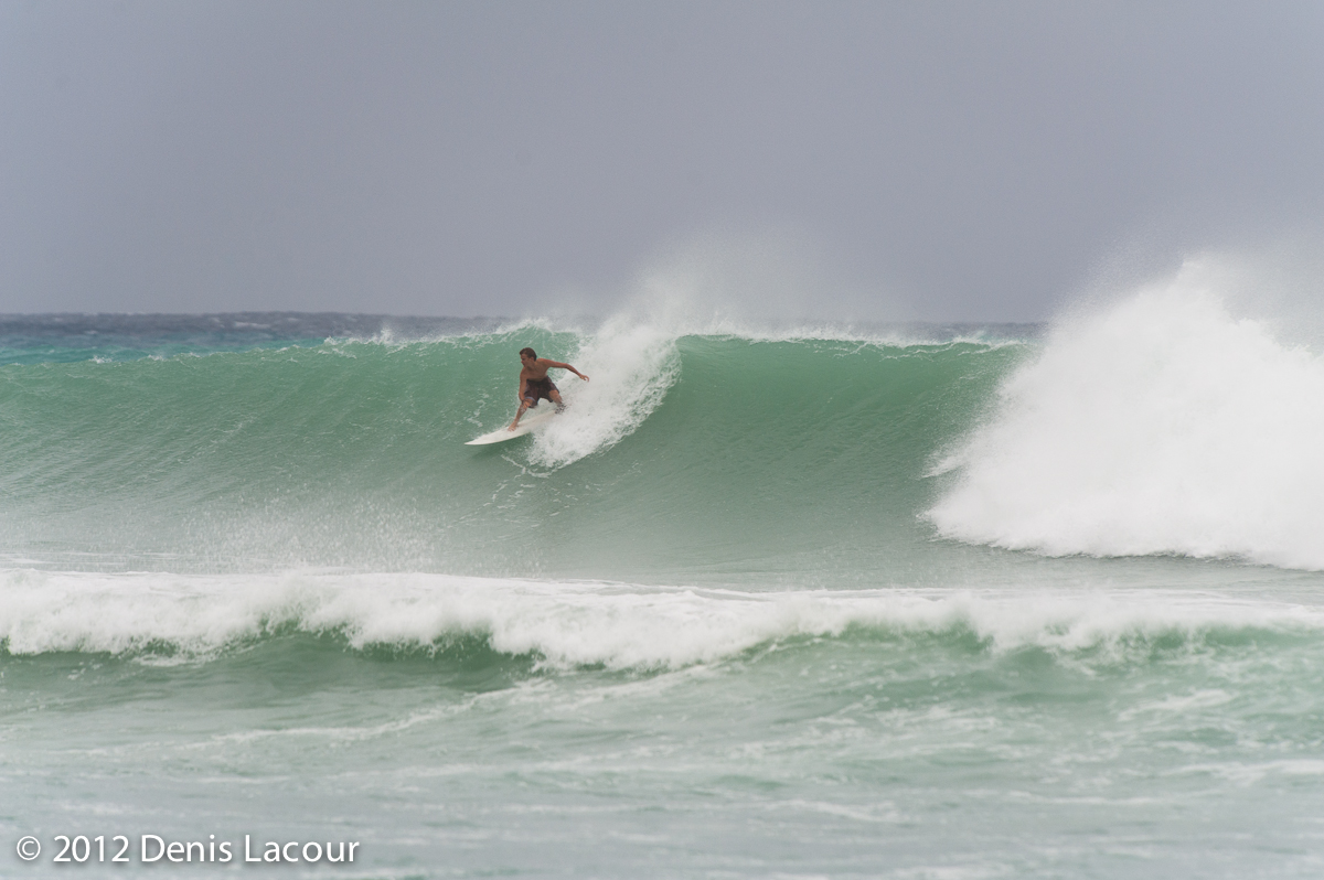 Travel Photography Mauritius Surf Session during the cyclone Giovanna