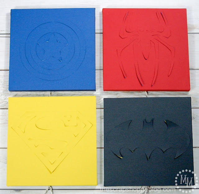 superhero backlit canvas art
