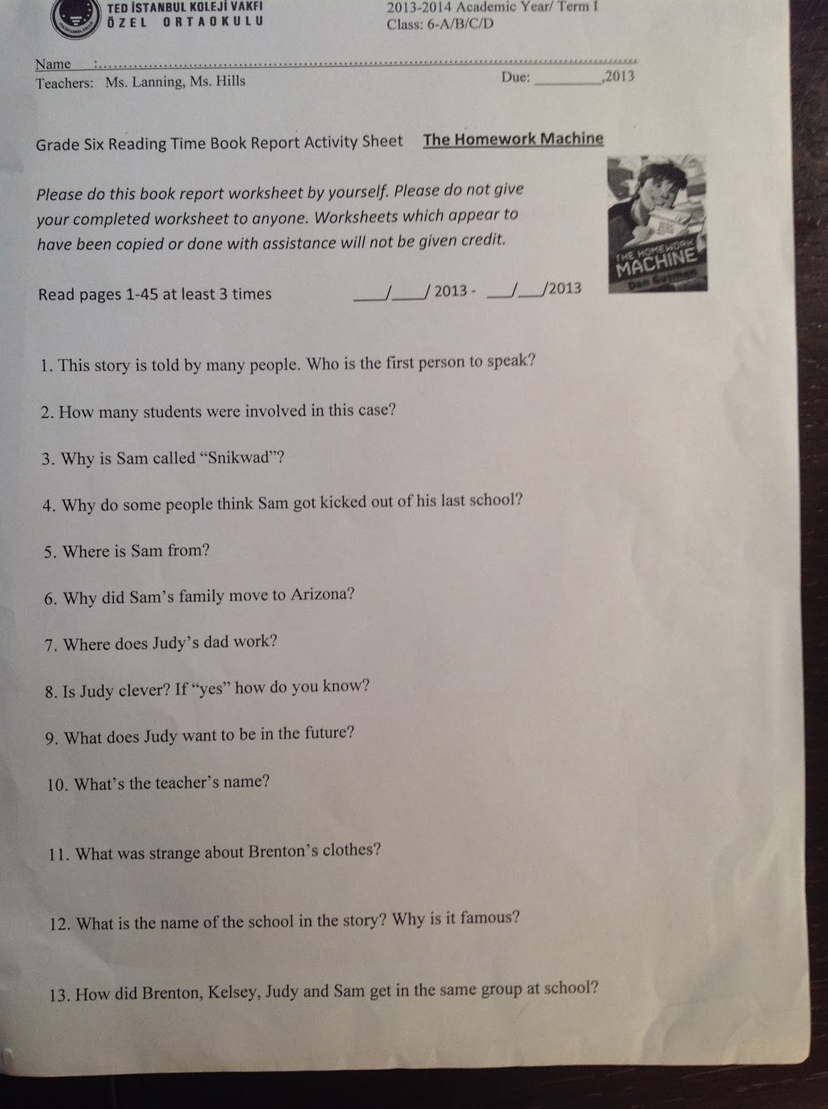 Why Was The Cat Kicked Out Of School Answer Key