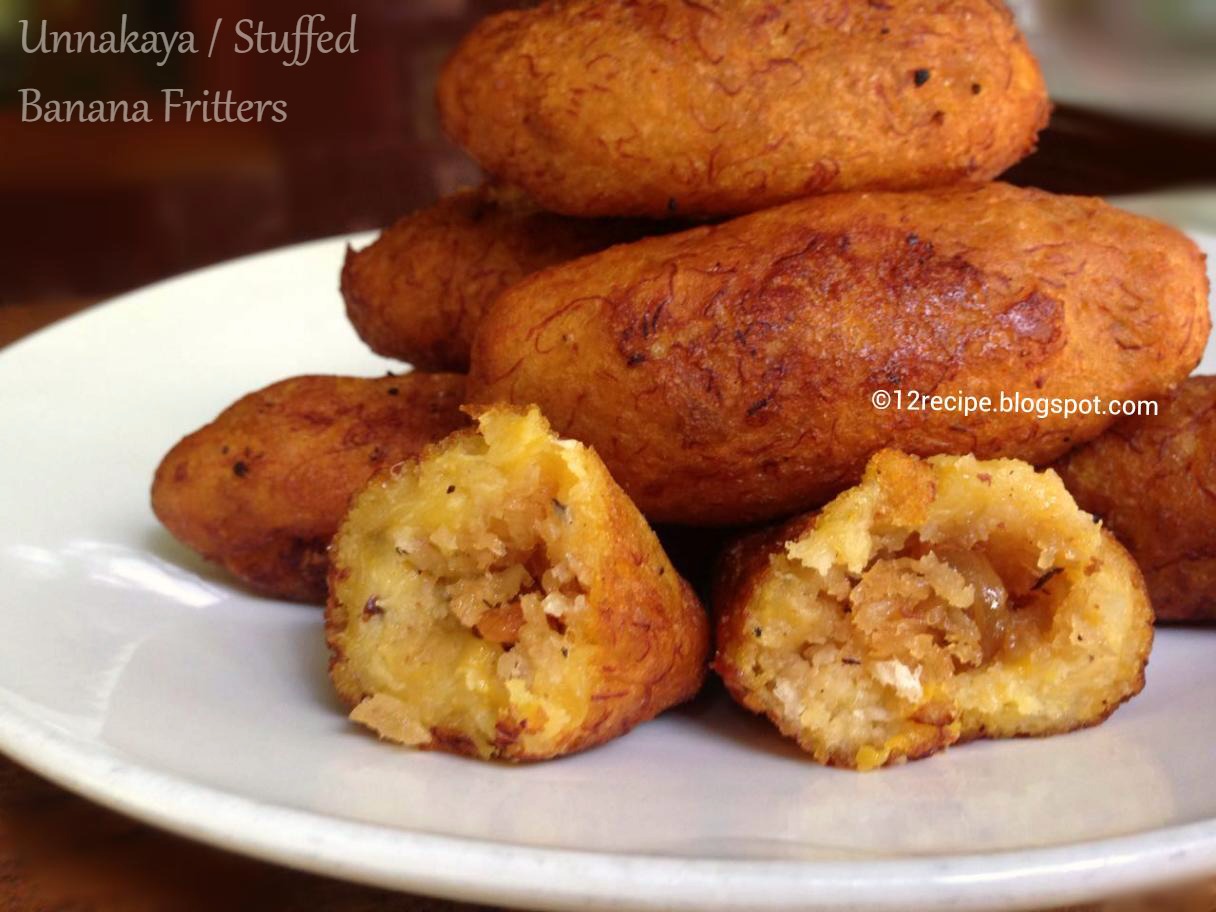 Unnakaya / Stuffed Banana Fritters Ideas Recipes